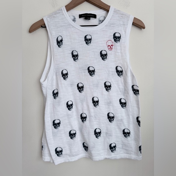 Skull Cashmere Tops - Skull Cashmere Sleeveless Top L